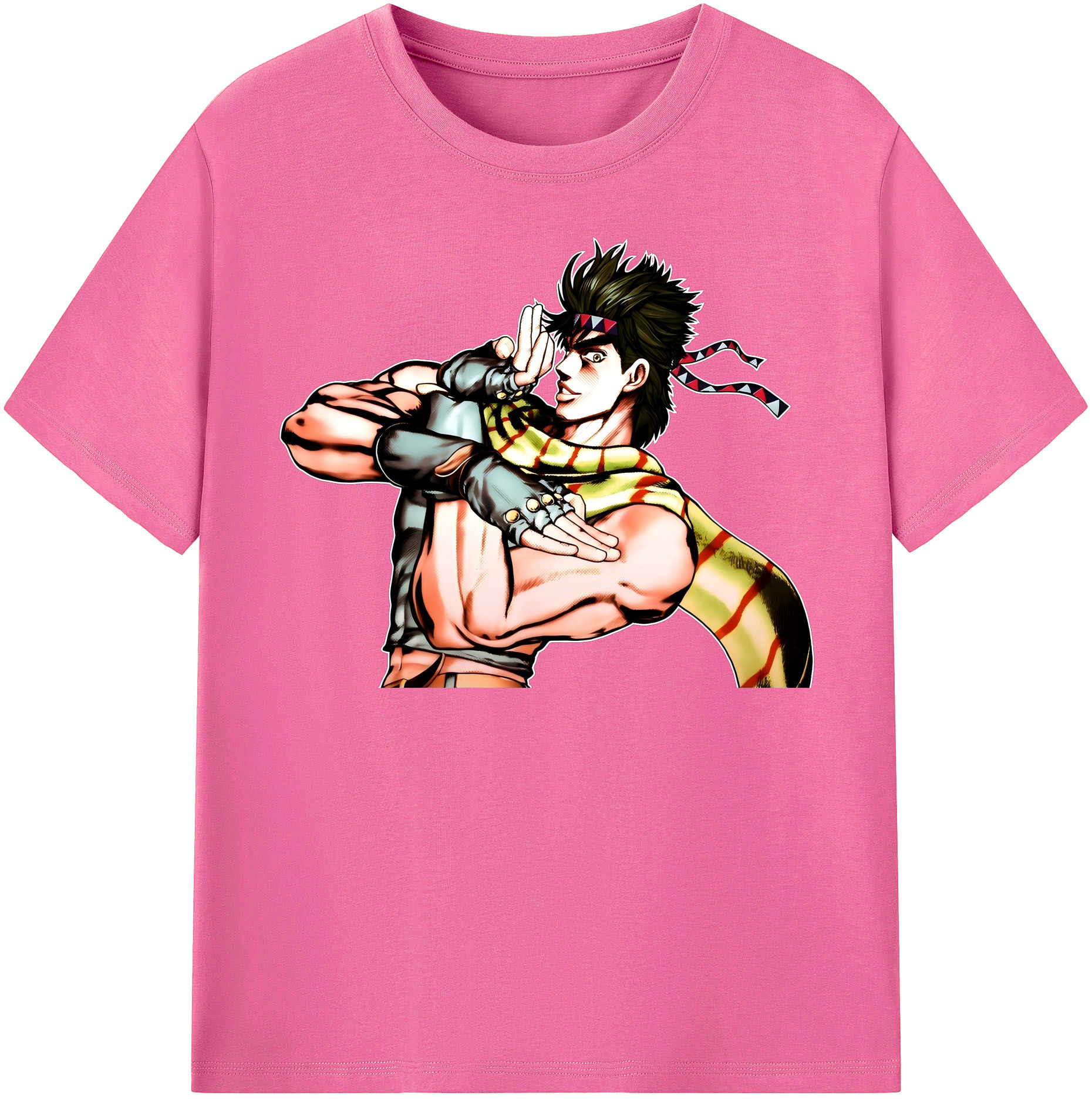 （画像用） ジョジョの奇妙な冒険 ジョセフ?ジョースター JoJo's Bizarre Adventure Joseph Joestar レディースカジュアルプリントTシャツ（綿100％）